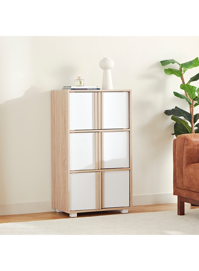 Home Box Alford Aspen 6-Door Multipurpose Storage Unit 60 x 107.5 x 39.4 cm - Image 1